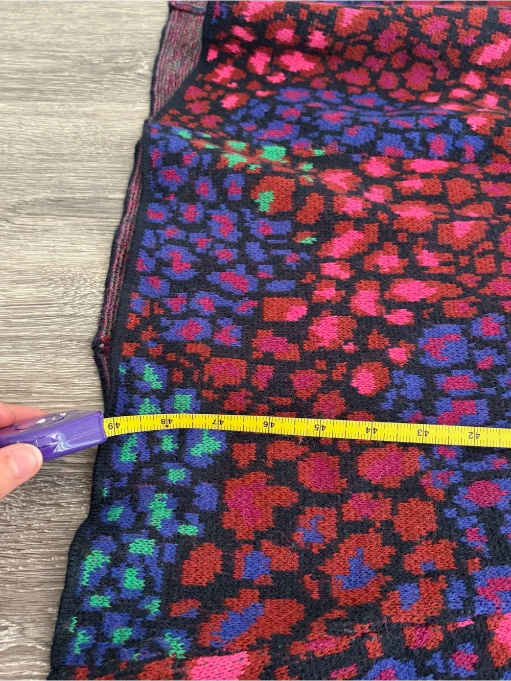 FARM Rio Multicolor Turtleneck Knit Maxi Dress Size L - Picture 8 of 8